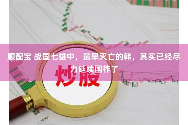 顺配宝 战国七雄中，最早灭亡的韩，其实已经尽力延续国祚了