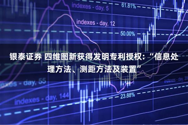 银泰证券 四维图新获得发明专利授权: “信息处理方法、测距方法及装置”